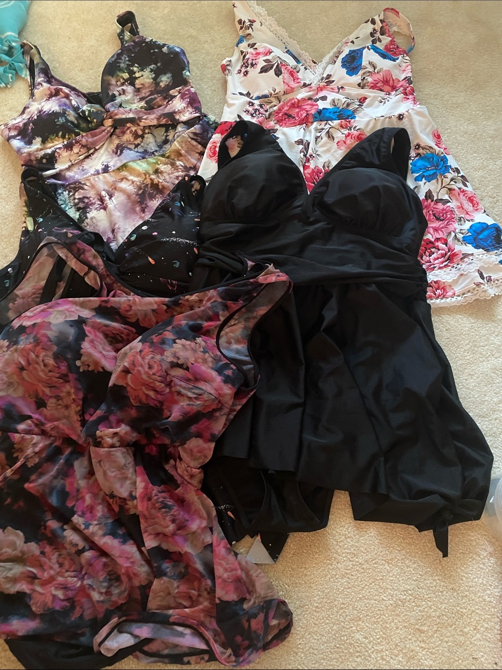 5- Torrid size 1( us size 14-16) one pc swimsuits with skirts